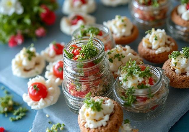 Ästhetisch angerichtetes kaltes Buffet mit Premium-Catering