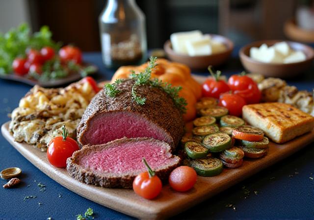 Modern Continental Buffet Arrangement