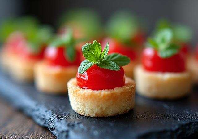 Micro-Portionen Flying Buffet Detailaufnahme